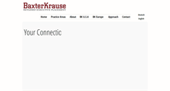 Desktop Screenshot of baxterkrause.com